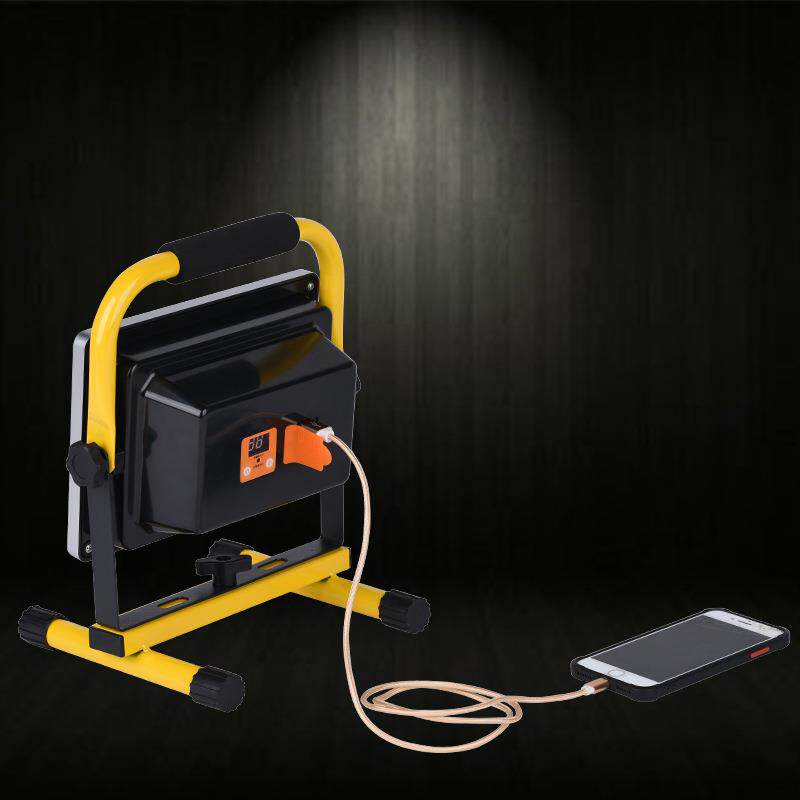 LED大功率手提充电投光灯露营摆摊移动户外便携式应急照明泛光灯