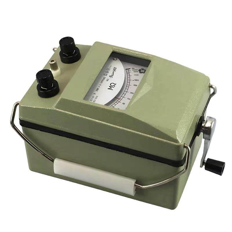 上海六厂梅格兆欧表ZC11D-10手摇摇表2500V绝缘电阻测试仪500V