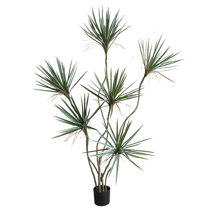 仿真绿植物吉兰盆栽热带植物JML001商场装姆饰植摆件假绿树植造景