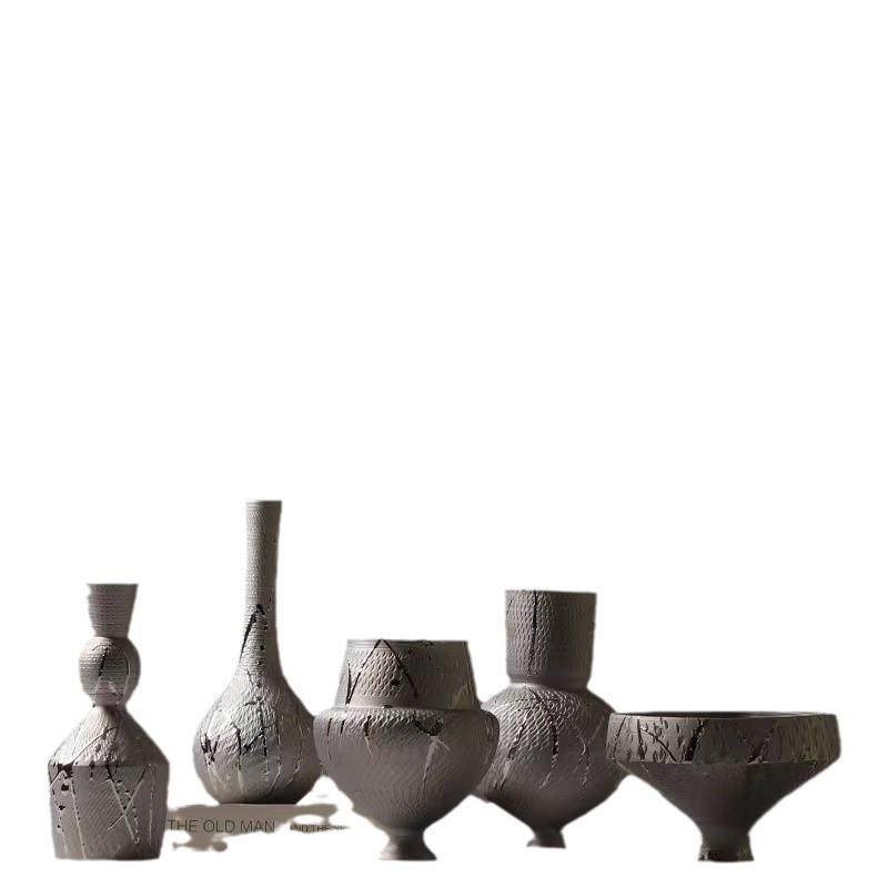 电镀银色陶瓷花瓶现代简约创意插花装饰品客厅茶道小花插酒柜摆件,橡塑材料及制品,工业陶瓷,淘宝优惠券,粉丝福利购,淘宝优惠卷