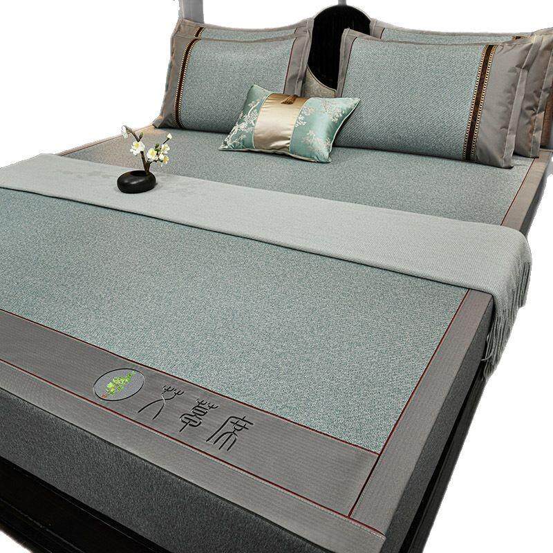经典艾草养生席凉席藤席冰藤席冰丝席竹席草席空加厚防滑老藤席子