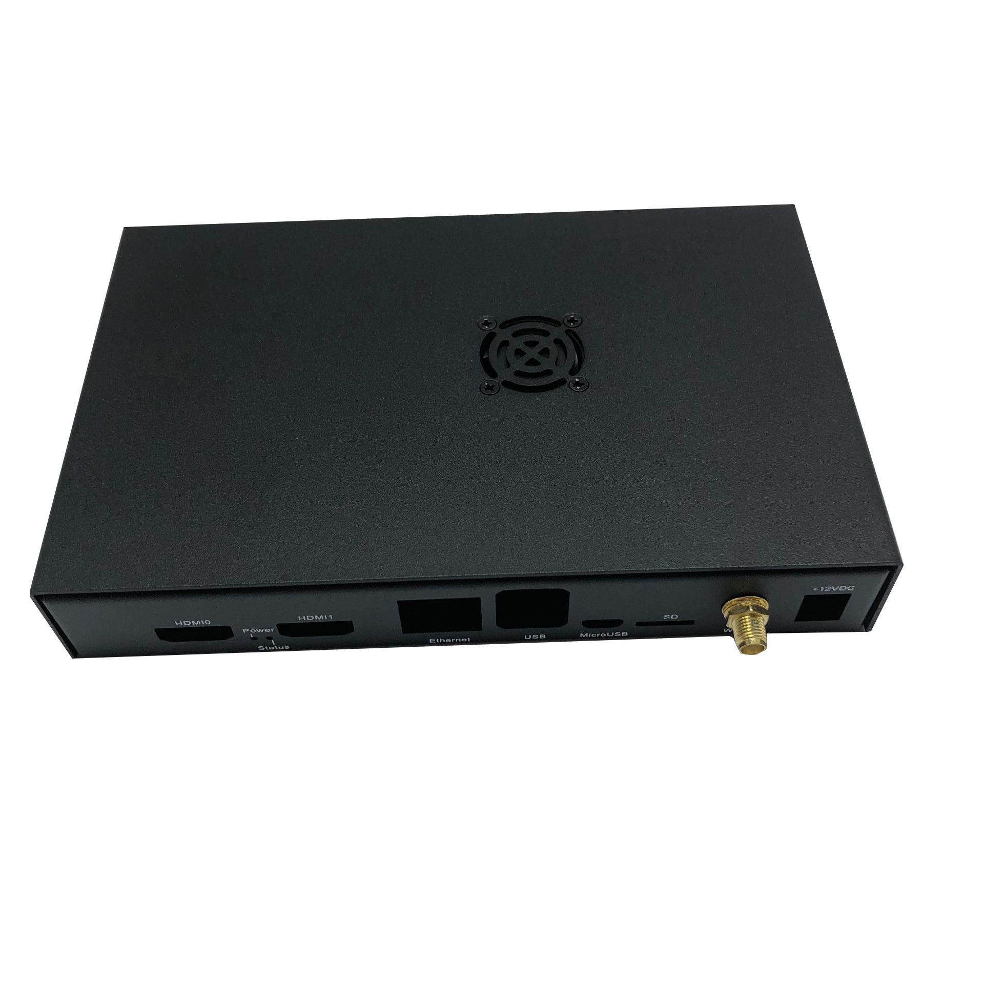 树莓派ZBORasperry开PiCMb4CM4IO金壳属外氧化黑带风扇开机键嵌入