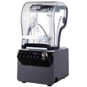 厂家直销高端沙冰机按键式 可调速商用全自动带隔音罩冰沙机新款