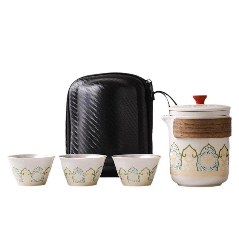 旅行茶具套装功夫茶具日式户外露营快客杯节日公司商务送礼品