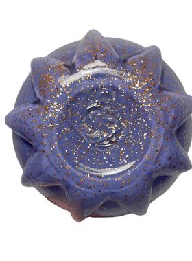 手工制作香芋紫色飘金粉花瓶彩色花朵花瓶装饰家居简约设计师软装