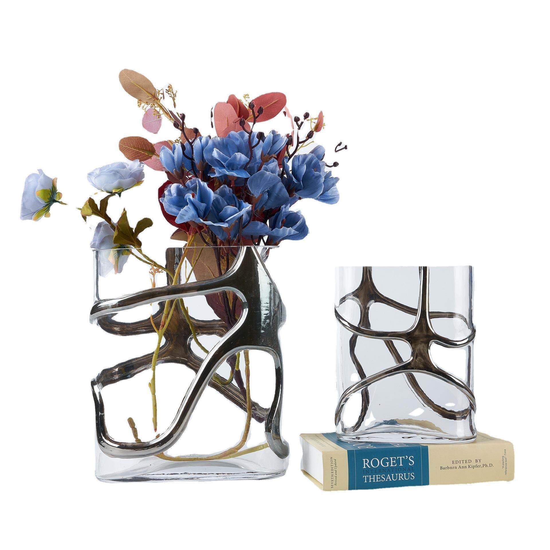 家居饰品轻奢水晶简约花瓶创意家居桌面花器装饰摆件样板间设计师,家居饰品,装饰坐盘/挂盘,淘宝优惠券,粉丝福利购,淘宝优惠卷