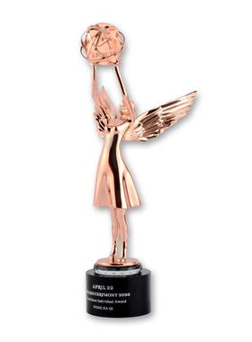 创意五星奖杯电镀铅锡合金奖座金属奖杯保险银行运动比赛颁奖