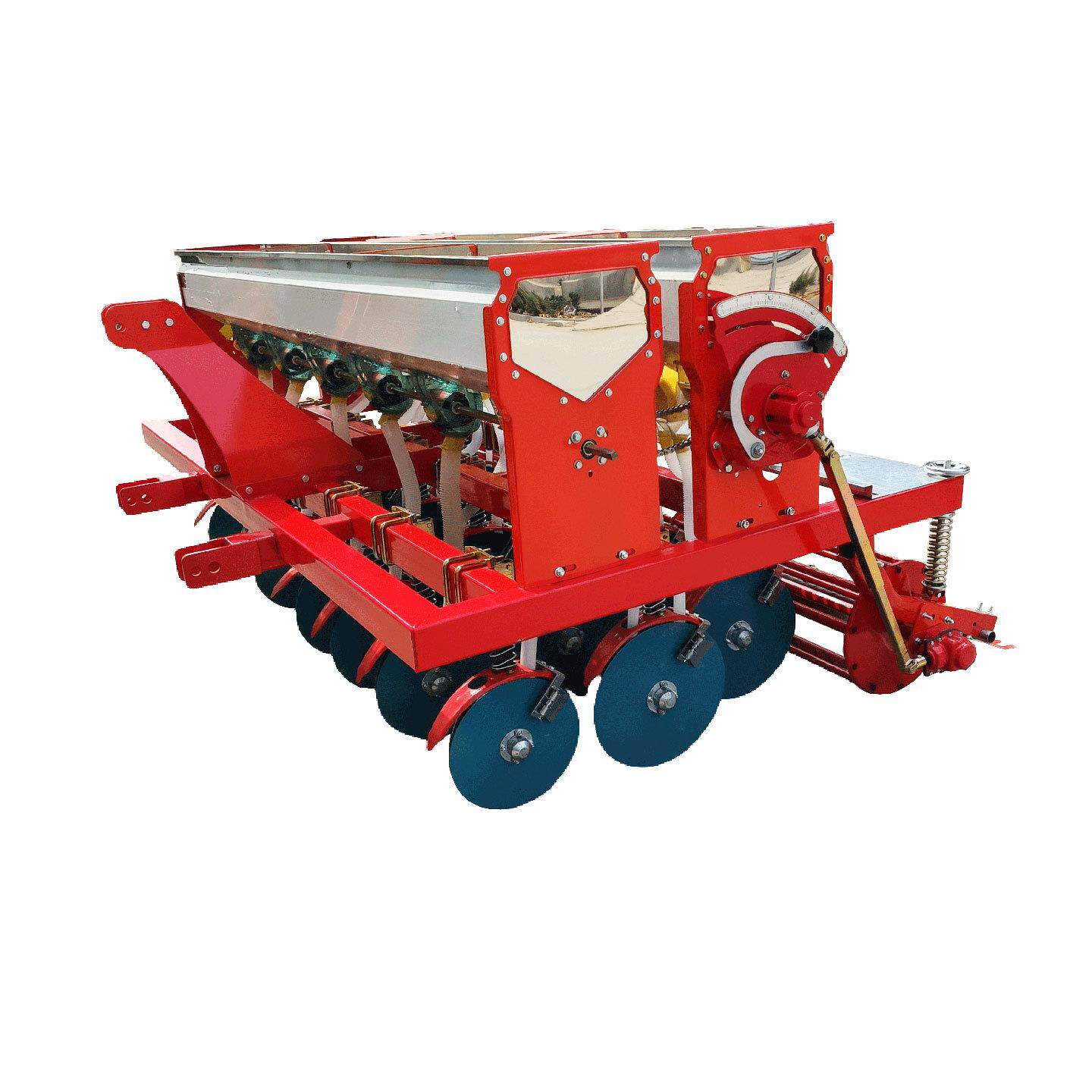 小麦播种机四轮旱稻谷子油菜播种施肥一体机12行高粱牧草种植机
