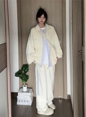 日系宽松卫衣运动服套装女春秋季韩版学生时尚洋气休闲两件套跑步