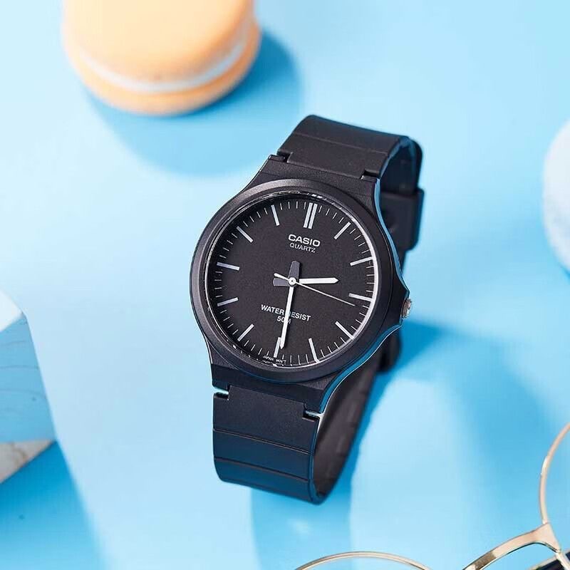 casio卡西欧手表考试防水指针学生树脂经典男女大表盘MW240