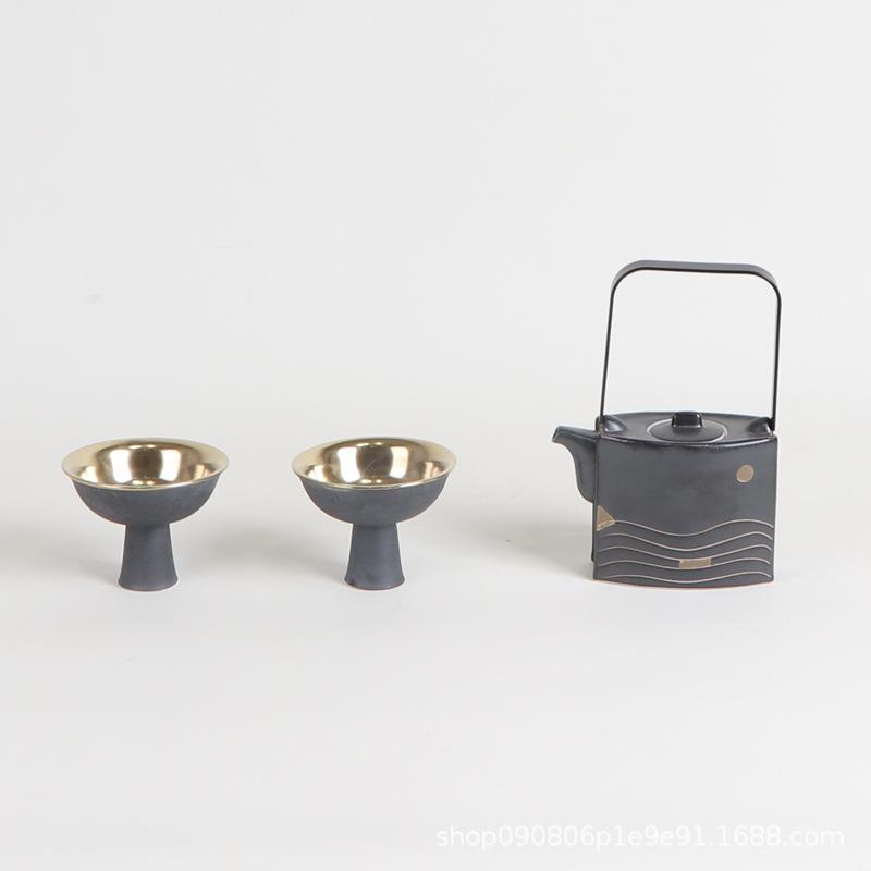 新中式茶具托室盘花瓶厅组合套RPD装摆件家居样板房装客软茶茶几