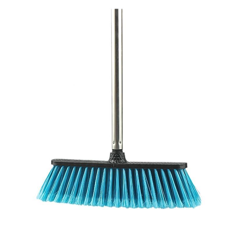 硬毛长扫把大号笤帚柄不锈钢杆无品牌/扫地清外洁户工厂个商场单