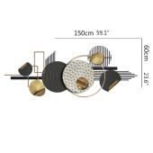 现代简约客厅铁艺壁挂轻奢沙发墙面挂件装 饰 饰创意餐厅墙上装