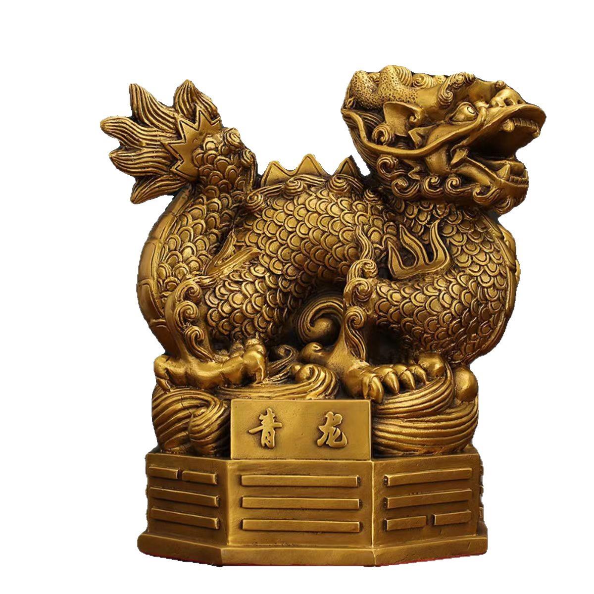 纯铜四大神兽摆件青龙白虎朱雀玄武客厅家居装饰工艺品大号四方位