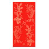 万年红宣纸四尺六尺加厚大红半生半熟洒金描龙龙凤烫金对联纸