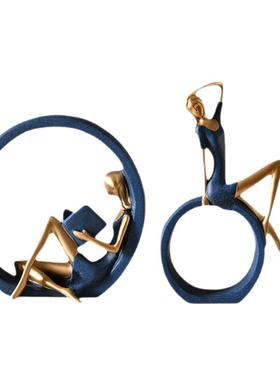 捡漏清仓创意摆件看书OK女孩家居卧室客厅书架书档酒柜装饰品