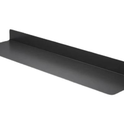 一字铁艺收纳隔板展示架发光层板置物架书架墙上卧室手办壁挂灯带