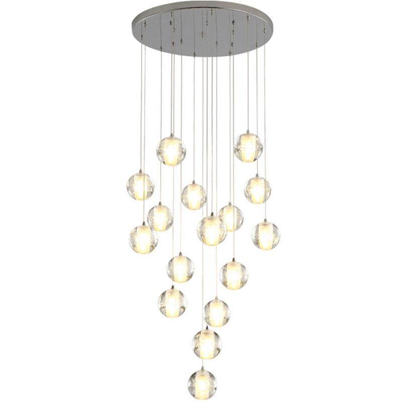 北欧别墅流星雨楼梯吊灯轻奢挑空水晶灯具loft公寓客厅长吊灯,家装灯饰光源,智能吊灯,淘宝优惠券,粉丝福利购,淘宝优惠卷