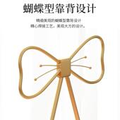 梳妆椅化妆台凳子现代简约轻奢靠背蝴蝶结休闲椅网红家用仙女椅子