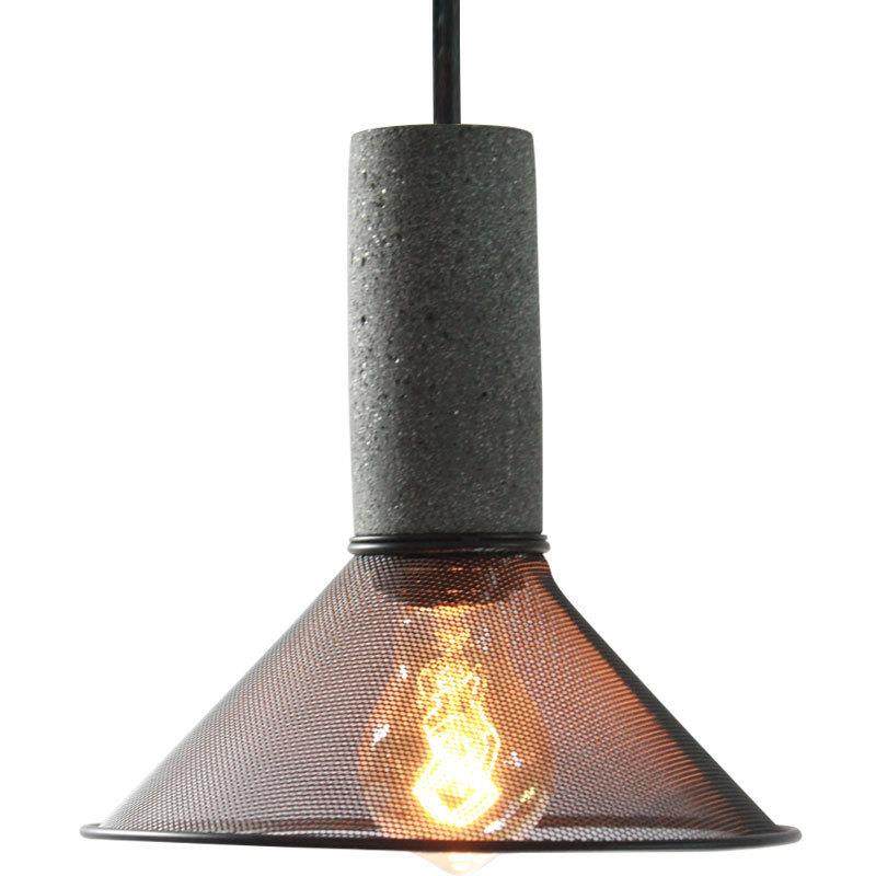 现代简约小吊灯北欧餐厅水泥网格吊灯铁艺复古极简吧台工业风灯具,家装灯饰光源,智能吊灯,淘宝优惠券,粉丝福利购,淘宝优惠卷