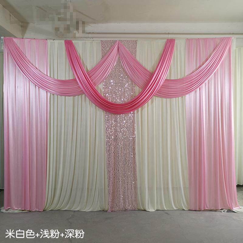 欧式背景纱缦婚庆道具幕布结婚造型帷幔道具2025年新款中式婚礼