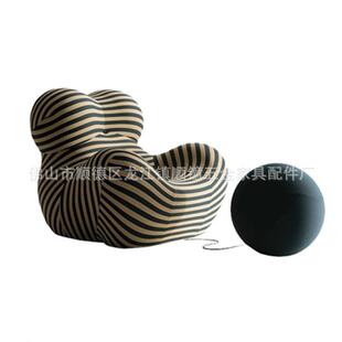 意美家单人休闲椅子可压缩妈妈的怀抱沙发椅家用客厅网红懒人躺椅