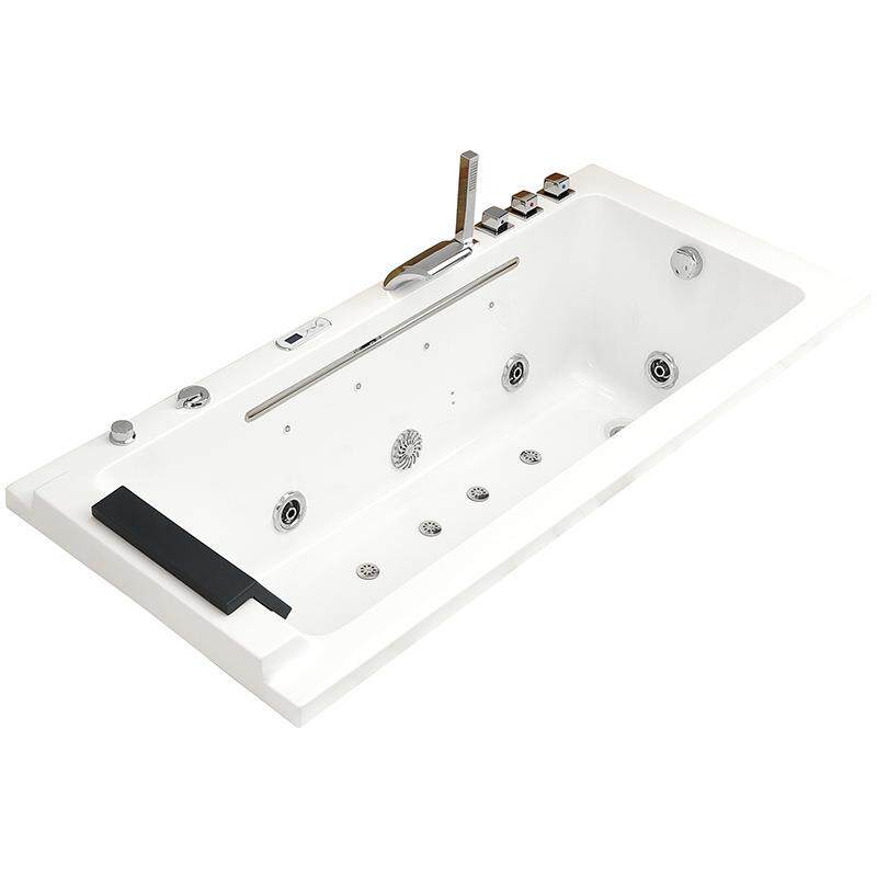 嵌入式家用酒店成人冲浪按摩亚克力浴缸1.4-1.8米恒温加热浴缸盆