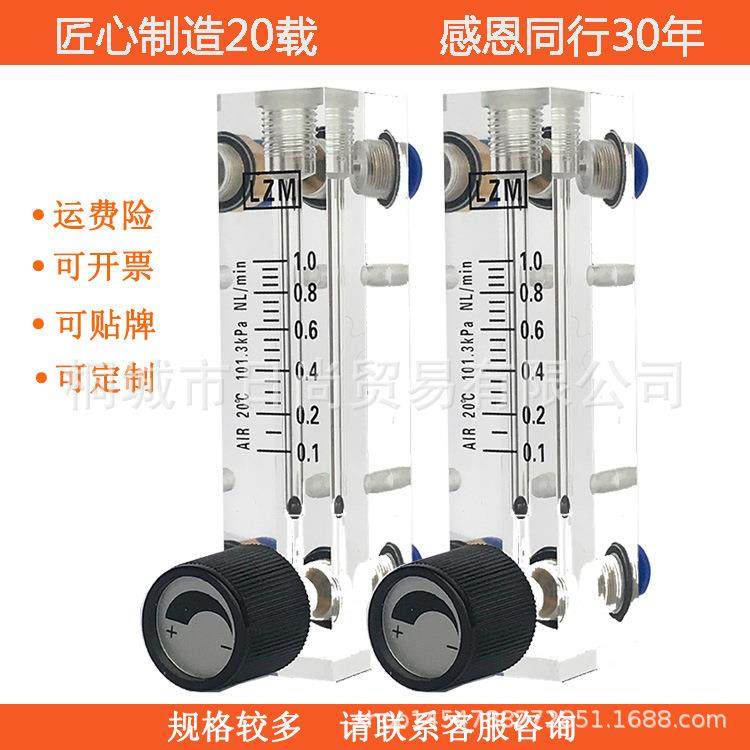 LZM-4T/6T面板液体水流量计160/250/400/500/600/1000ml/min,五金/工具,流量计,淘宝优惠券,粉丝福利购,淘宝优惠卷
