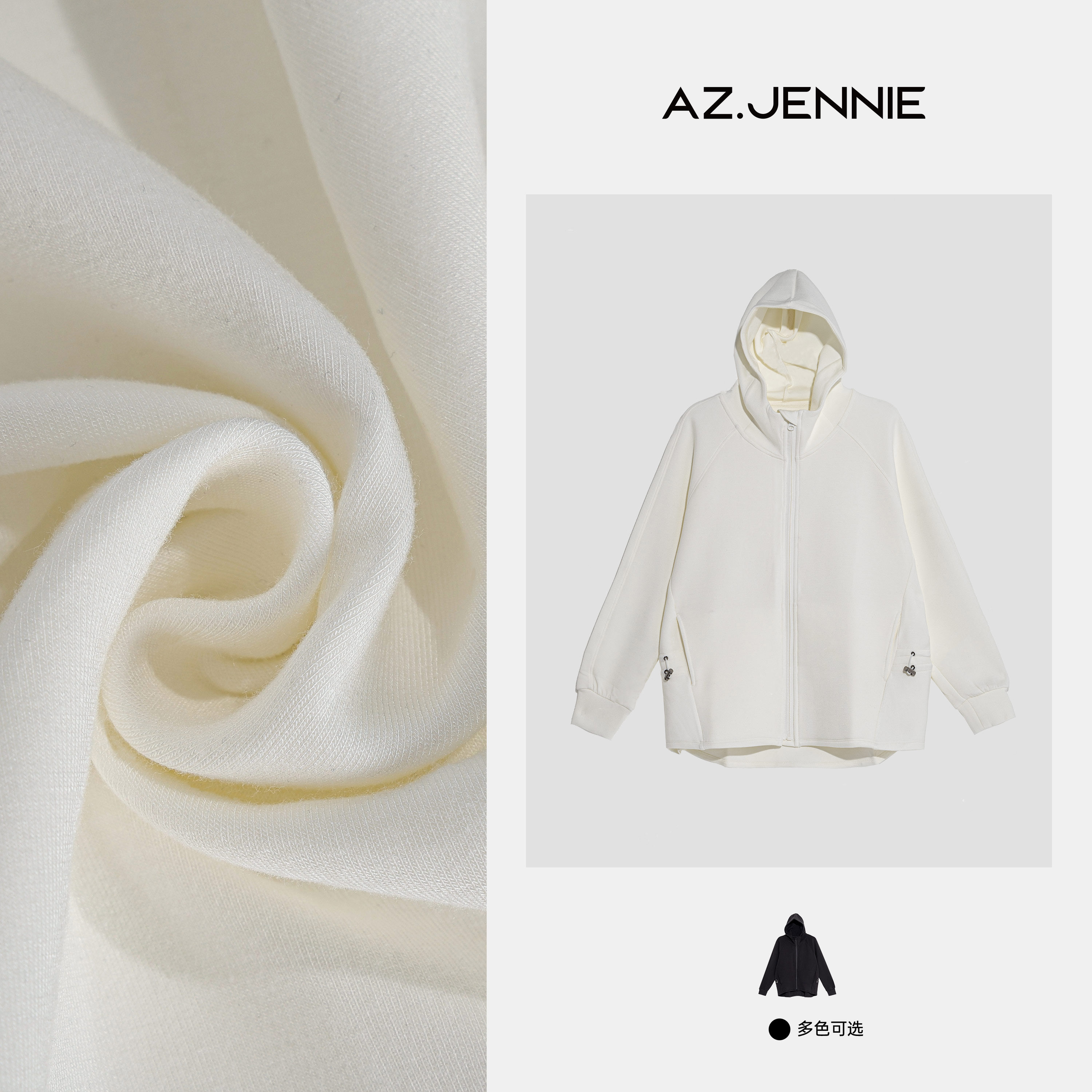 AZ.Jennie【 LU同款连帽】秋冬新款拉链连帽开衫卫衣运动长袖外套
