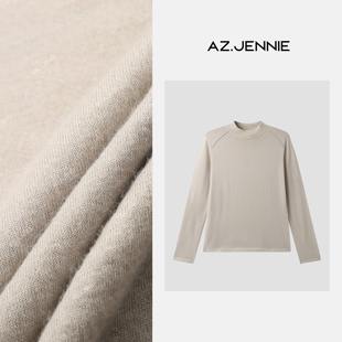 RUJING TS25002 2股70S精纺新疆100%纯山羊绒针织打底衫