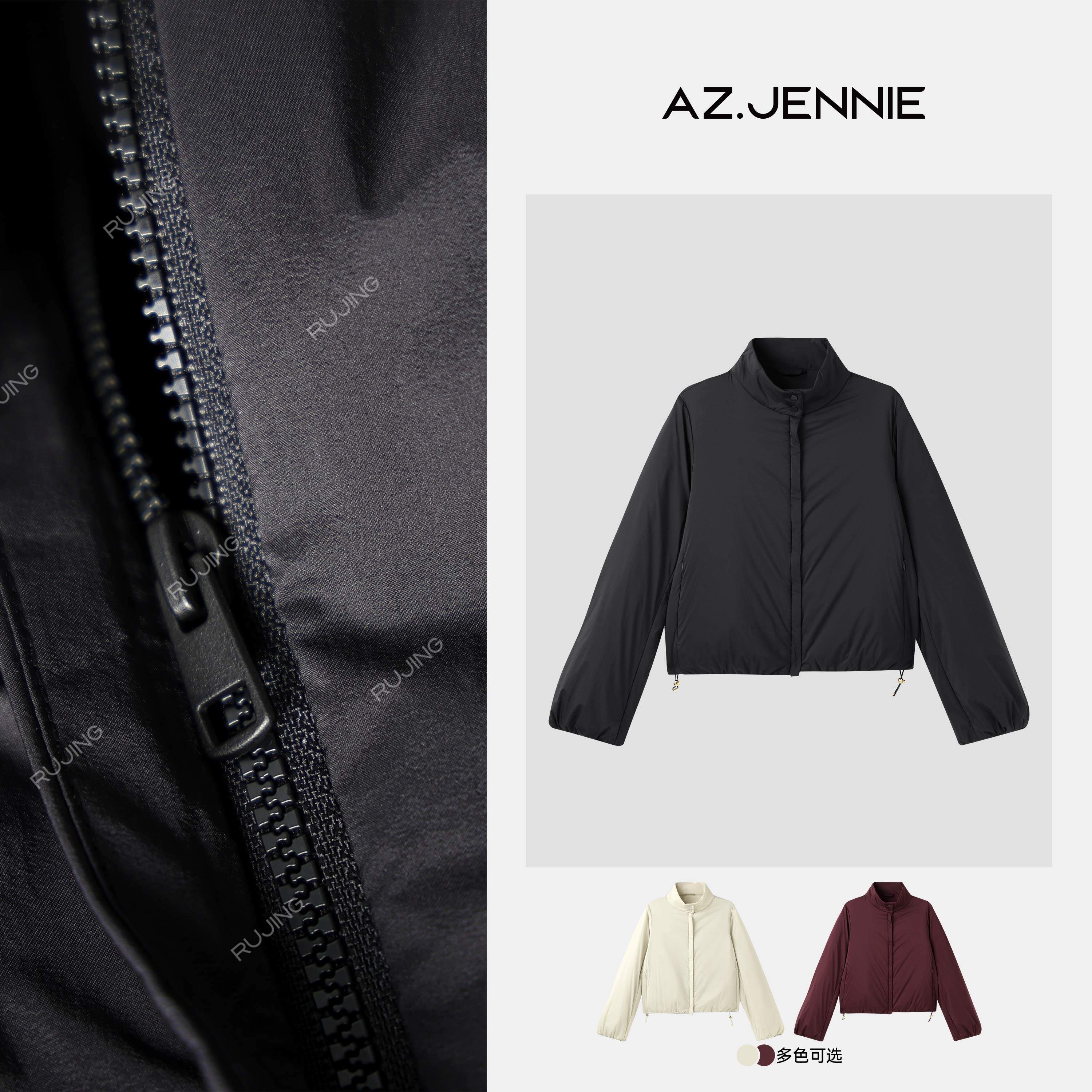 AZ.Jennie丨小狗鲁道夫立领短款棉服-2F-836
