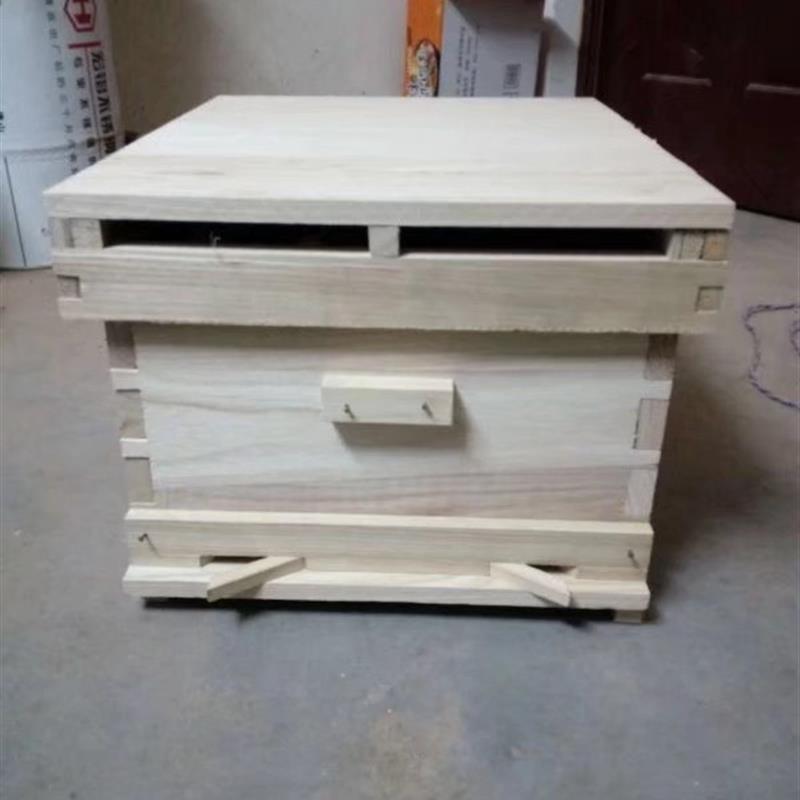 桐木蜂箱 平箱 中蜂箱标准箱活土箱烘干