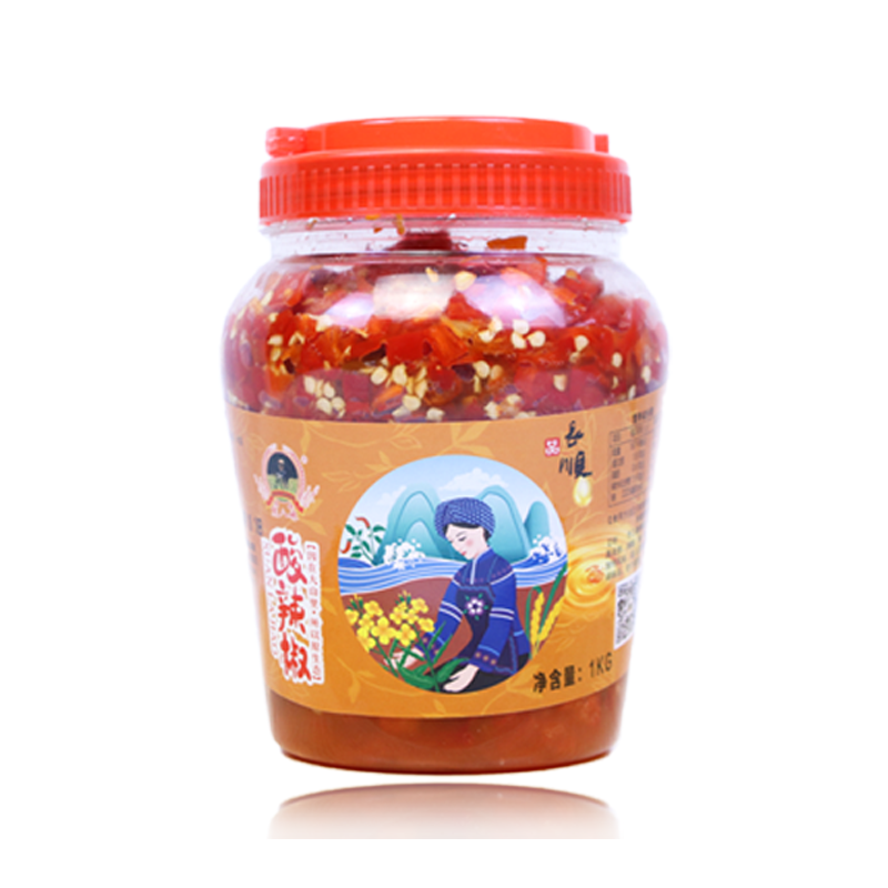 长顺县熊八妹酸辣椒1kg/瓶