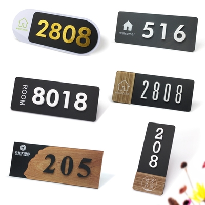 数字号码门牌贴公寓民宿宾馆酒店宿舍包厢房间号家用门牌号定制做