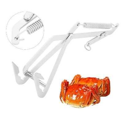 速发Crab Grabber Gripper Stle Steel Peche Fishig p