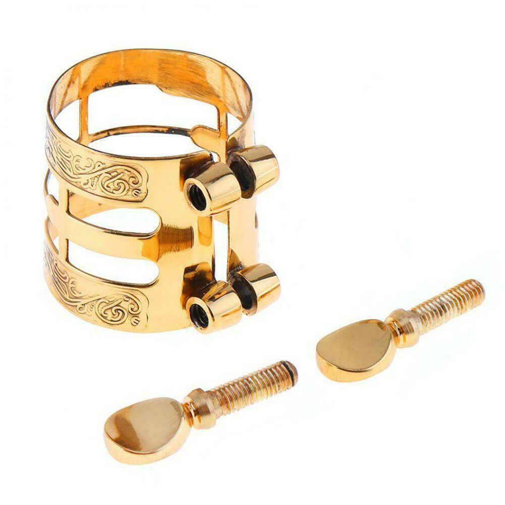 萨克斯笛头卡子 刻花中音萨克斯笛头卡子 单簧管黑管卡帽金属卡箍