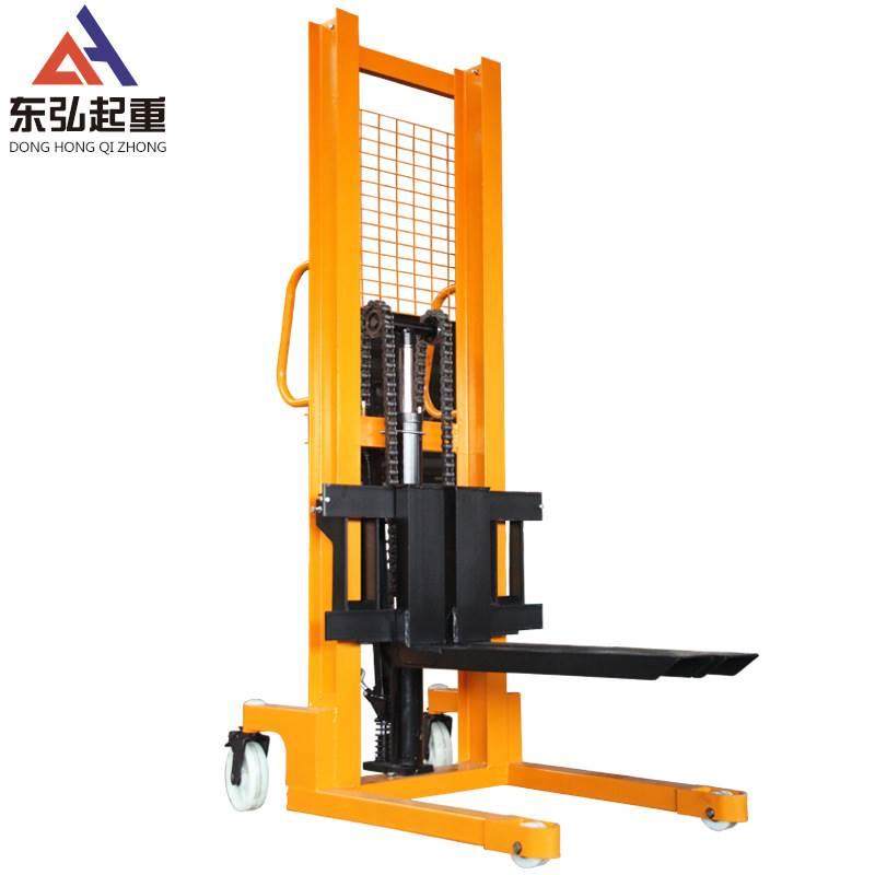 500公斤手动液压升高叉车托盘货物搬运工具小型手动液压堆高车
