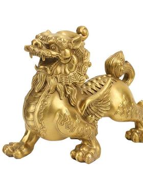 铜貔貅一对走路貔貅摆件天禄送财貔貅家居工艺品摆件礼品