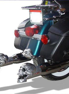 爆款万圣节骷髅头创意汽车摩托车排气管装饰