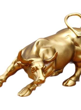 华尔街牛摆件酒柜装饰家居办公室办公桌树脂工艺品旺市金牛饰品