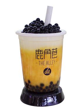 仿真奶茶杯咖啡杯模型门口雕塑摆件玻璃钢户外发光网红饮料店装饰