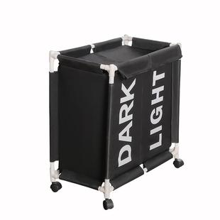 俊豪家居时尚布艺简约家用加盖防尘收纳篮多功能牛津布折叠脏衣篓