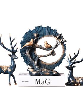 欧式家居饰品摆件客厅电视柜玄关装饰品现代酒柜软装摆设工艺品