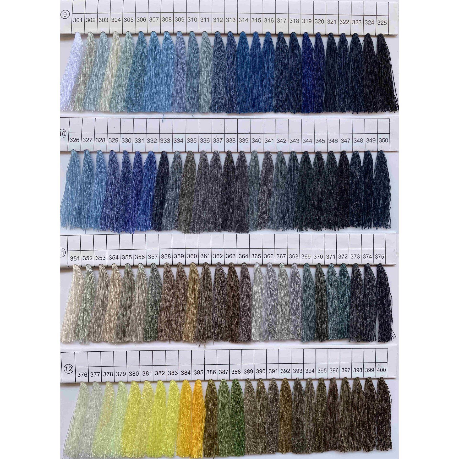缝纫线通用色卡600色402线900色1200色