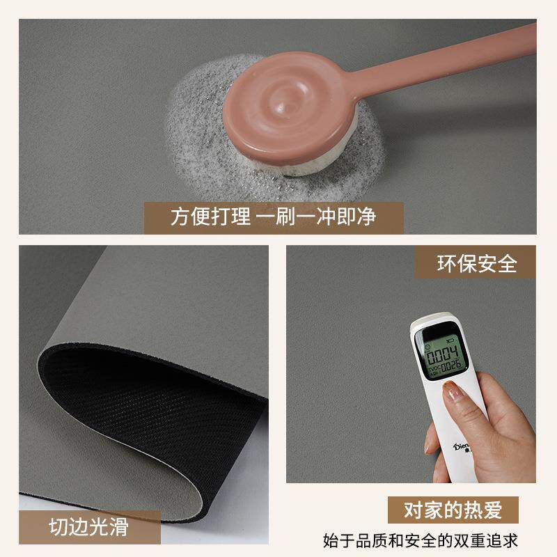 高级感厨房地垫硅藻泥吸水软垫L形吸油防滑可擦免洗防油耐脏地毯