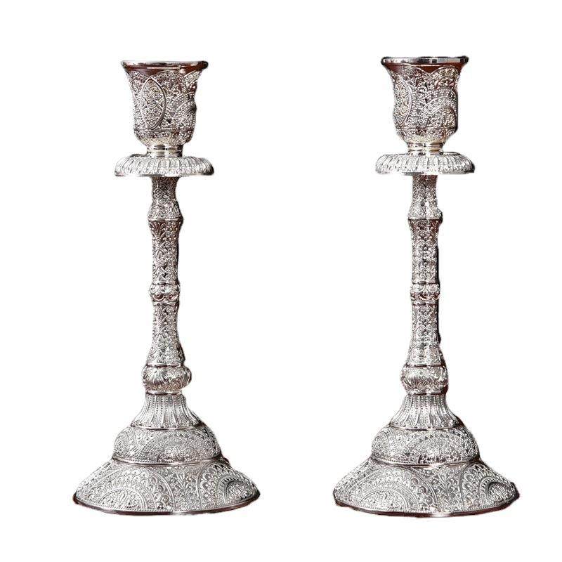 烛台电镀锌合金工艺品婚庆婚礼家居小摆件单头蜡烛台烛光复古,家居饰品,烛台,淘宝优惠券,粉丝福利购,淘宝优惠卷