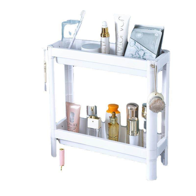 伸缩置物架厨房浴室卫生间可移动夹缝储物架落地小推车多层收纳架