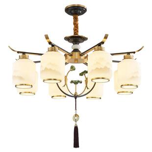 全铜新中式吊灯2022年新款中国风禅意客厅主灯高端卧室餐厅吊灯具