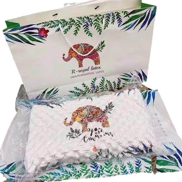 （厂家现货）新皇家泰国大象乳胶枕头天然护颈枕芯单人按摩礼舒缓,床上用品,乳胶枕,淘宝优惠券,粉丝福利购,淘宝优惠卷