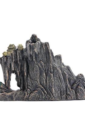 抖音倒流大香炉创意新款树脂香炉香禅意室内摆件净化香道饰品香炉